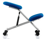 Dynamic Kneeling Stool with Silver Frame