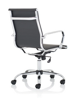 Nola Medium Back Modern Office Chair - Black or White Option