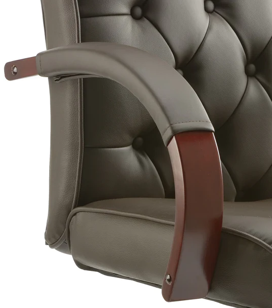 Chesterfield Executive Leather Office Chair - Brown, Burgundy, Cream or Green Option