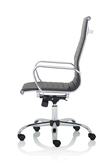 Nola High Back Modern Office Chair - Black or White Option