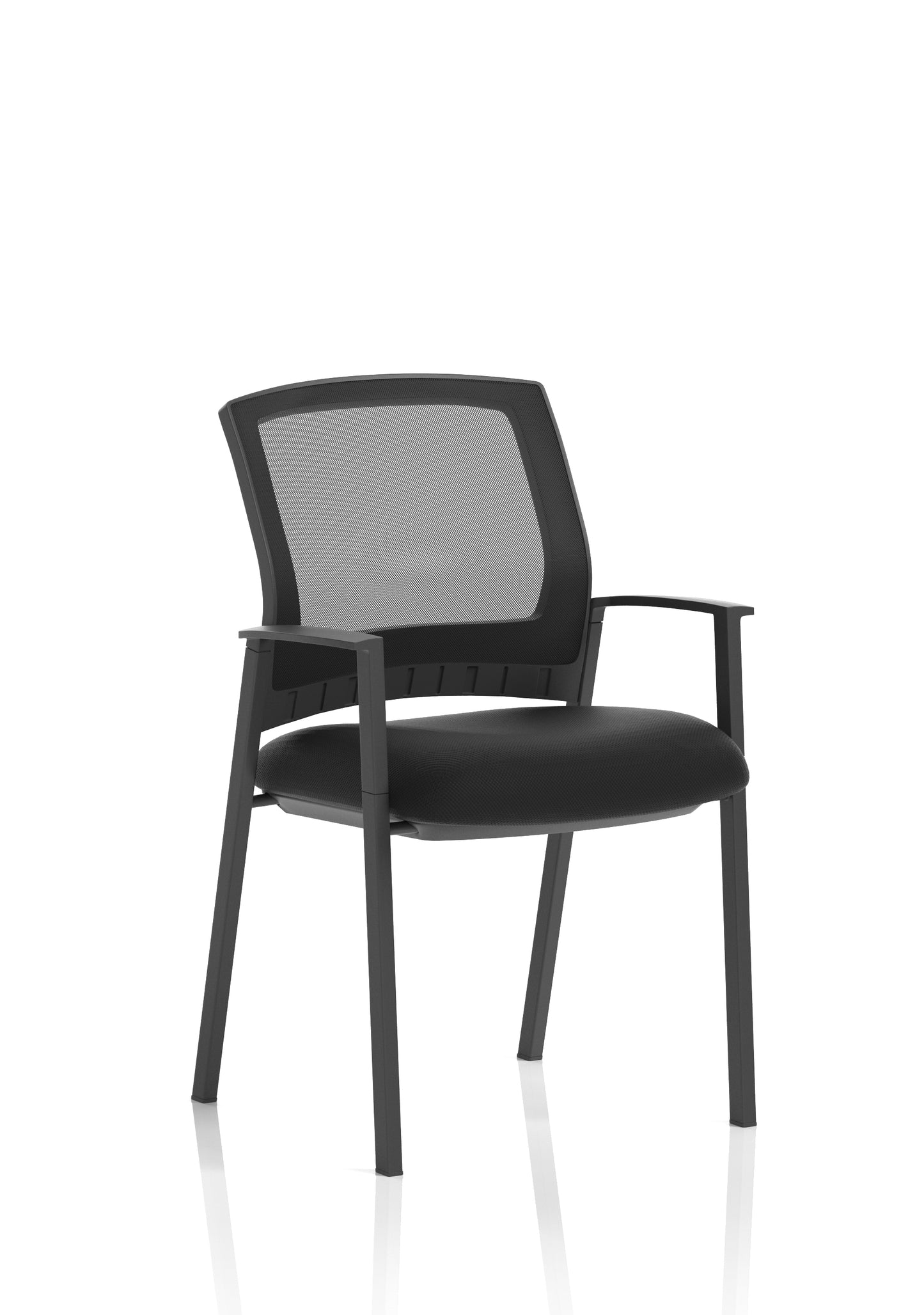 Metro Medium Mesh Back Stacking Visitor Chair with Fixed Arms - Available in 20 Colour Choices