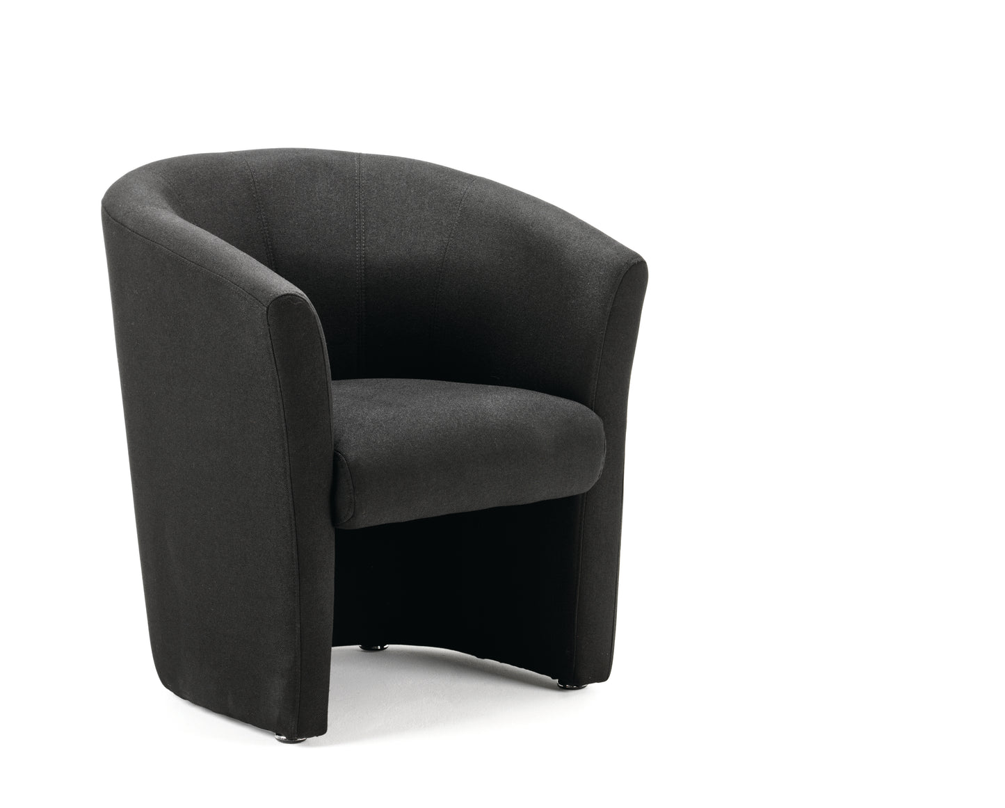 Neo Single Black Tub Soft Seating Arm Chair - Available in Fabric or Leather