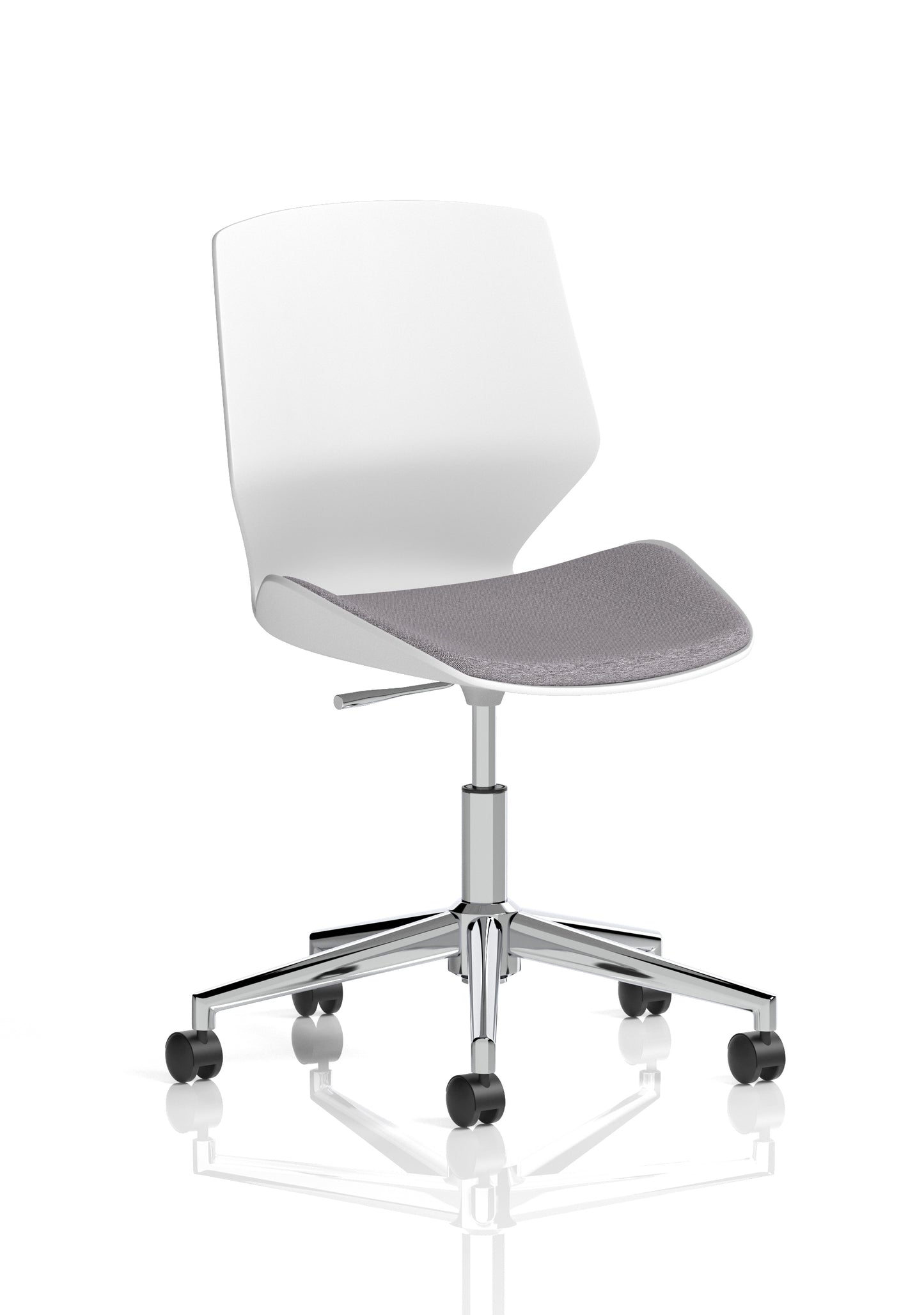Florence White Frame Fabric Office Chair - Multiple Colour Options