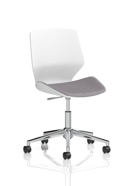 Florence White Frame Fabric Office Chair - Multiple Colour Options