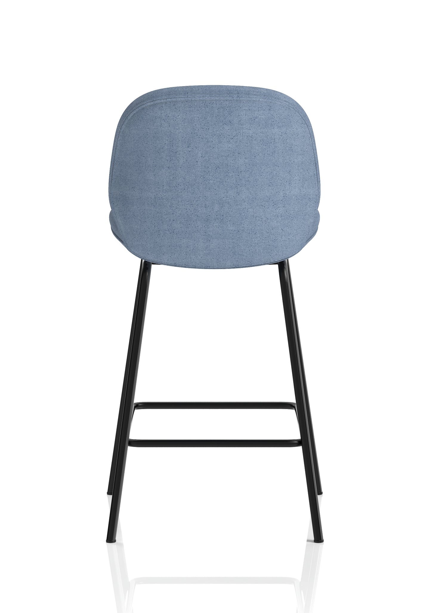 Brayford Fabric Bistro High Stool with Metal Legs - Oatmeal or Blue