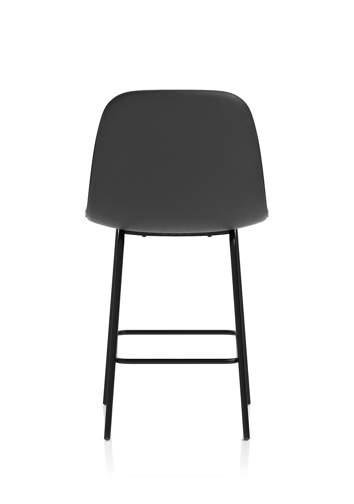 Charford Bistro High Stool in Faux Leather - Black or Brown Option