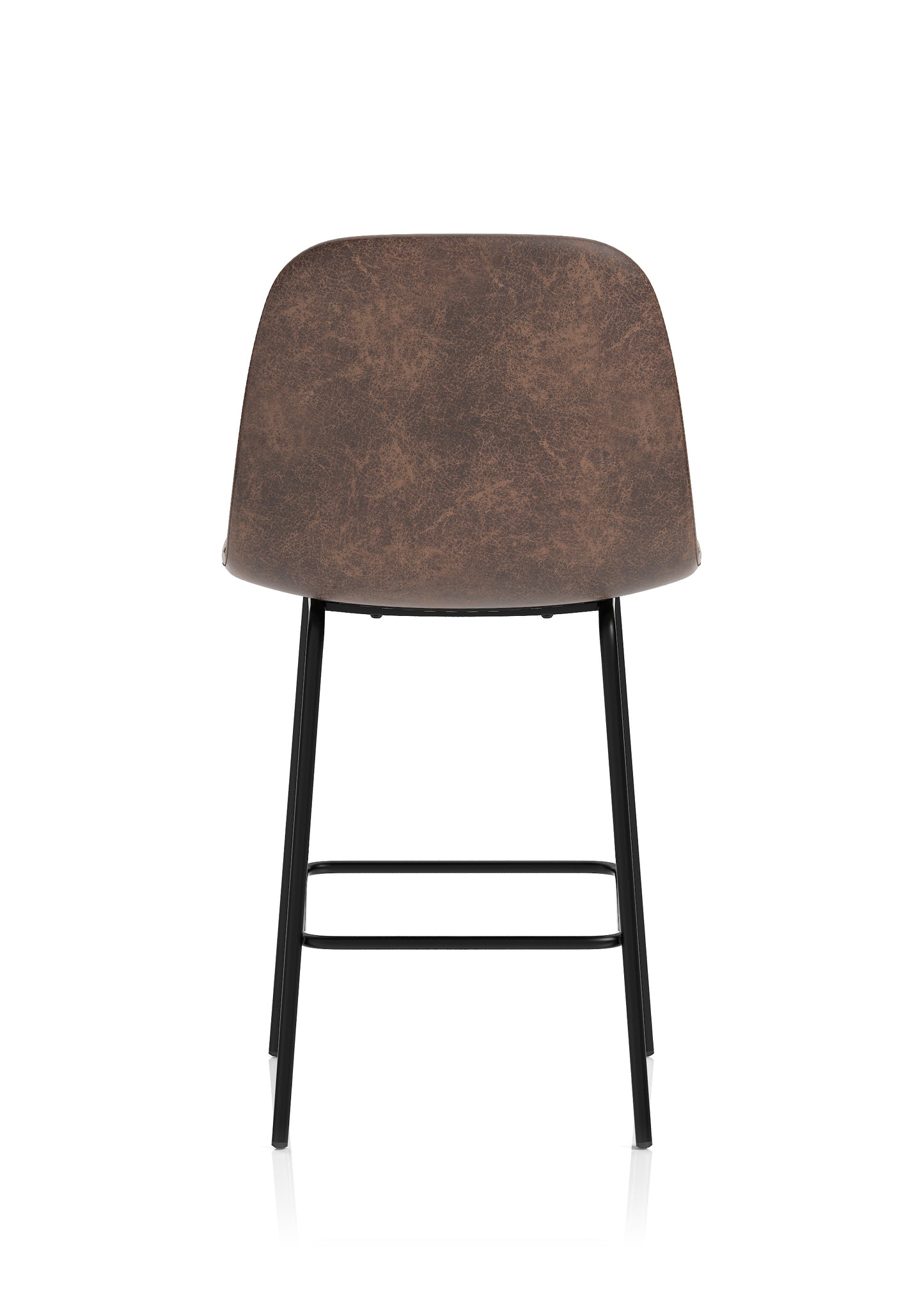 Charford Bistro High Stool in Faux Leather - Black or Brown Option