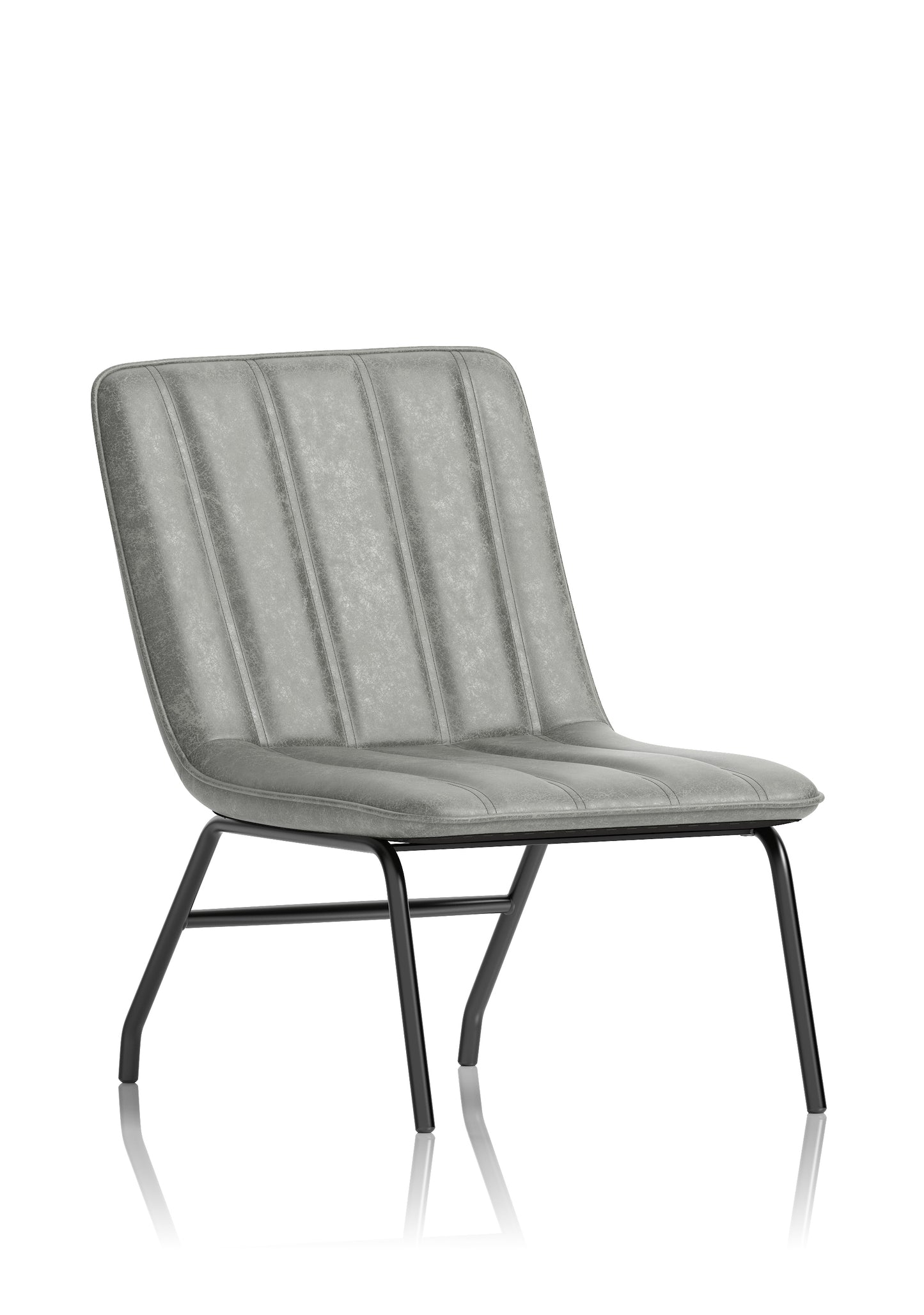 Marlow Faux Leather Bistro Reception Chair - Green or Grey