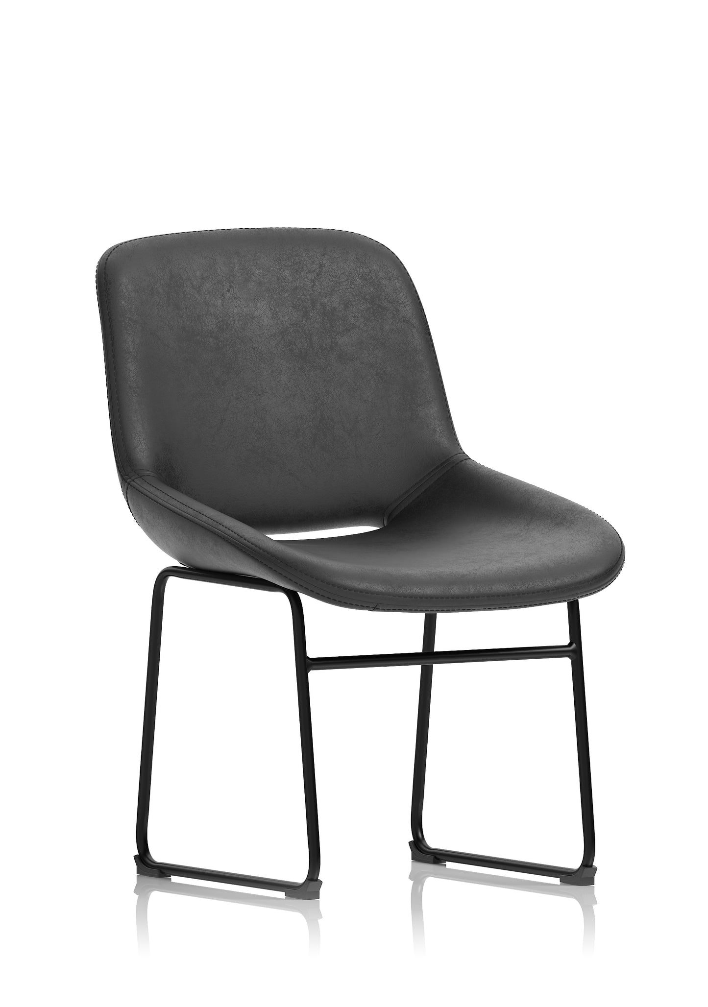 Stowe Bistro Stool in Faux Leather - Black or Brown Option