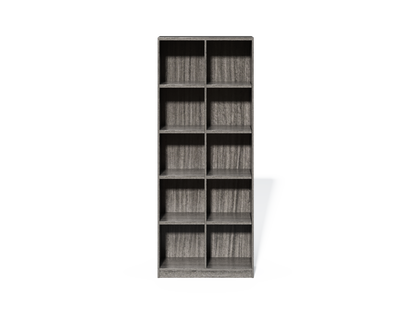 Modern Grey Oak Open Shelving Display Unit - CF-0804O