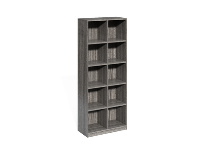 Modern Grey Oak Open Shelving Display Unit - CF-0804O
