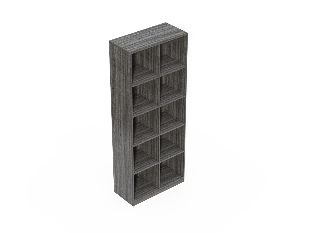 Modern Grey Oak Open Shelving Display Unit - CF-0804O