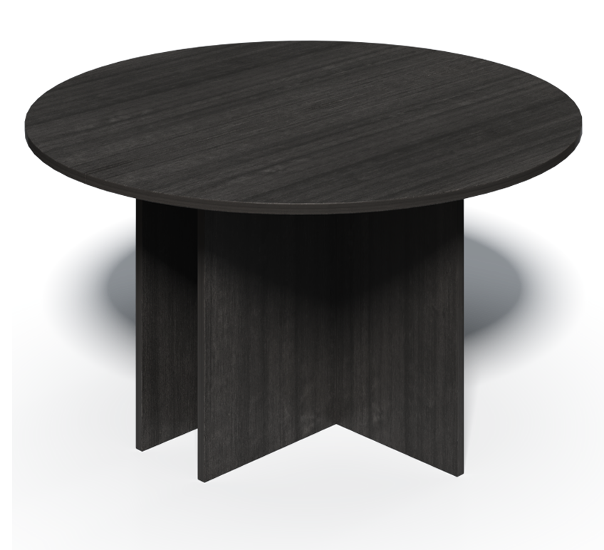 Modern Grey Oak Round Meeting Room Table - 1400mm - CF-140P