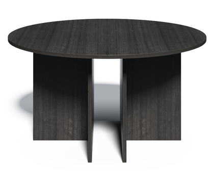Modern Grey Oak Round Meeting Room Table - 1400mm - CF-140P