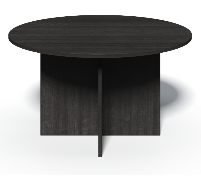 Modern Grey Oak Round Meeting Room Table - 1400mm - CF-140P