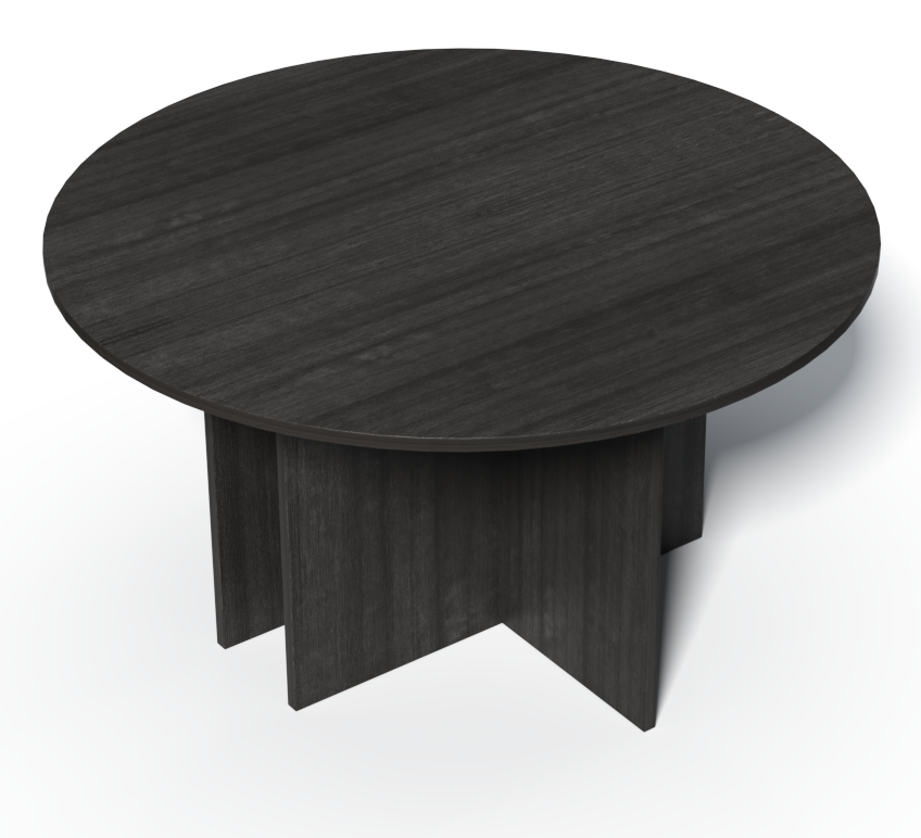 Modern Grey Oak Round Meeting Room Table - 1400mm - CF-140P