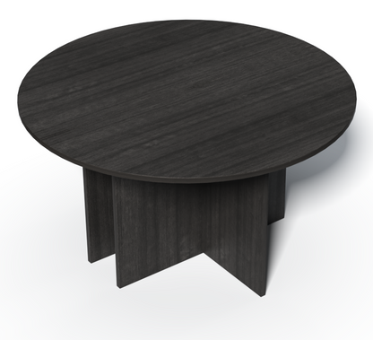 Modern Grey Oak Round Meeting Room Table - 1400mm - CF-140P