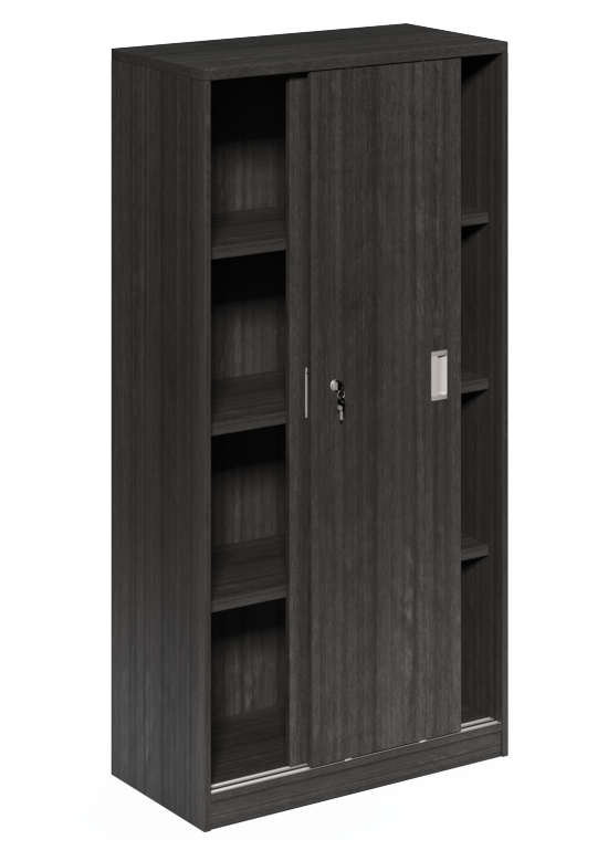 Modern Grey Oak Sliding Door Storage Cupboard - CF-1600P