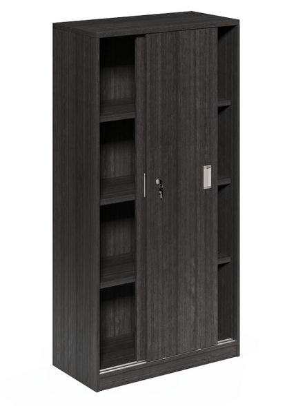 Modern Grey Oak Sliding Door Storage Cupboard - CF-1600P