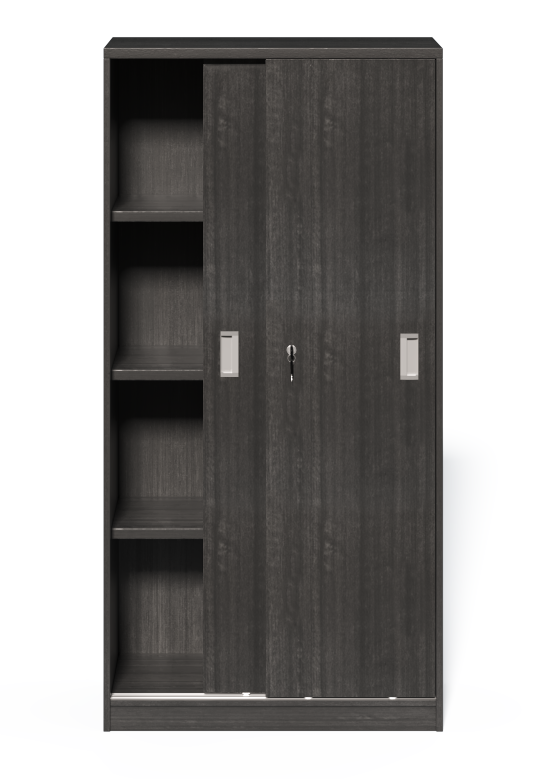 Modern Grey Oak Sliding Door Storage Cupboard - CF-1600P