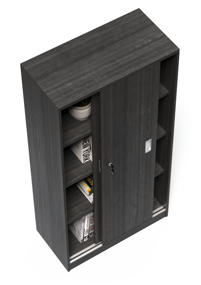 Modern Grey Oak Sliding Door Storage Cupboard - CF-1600P