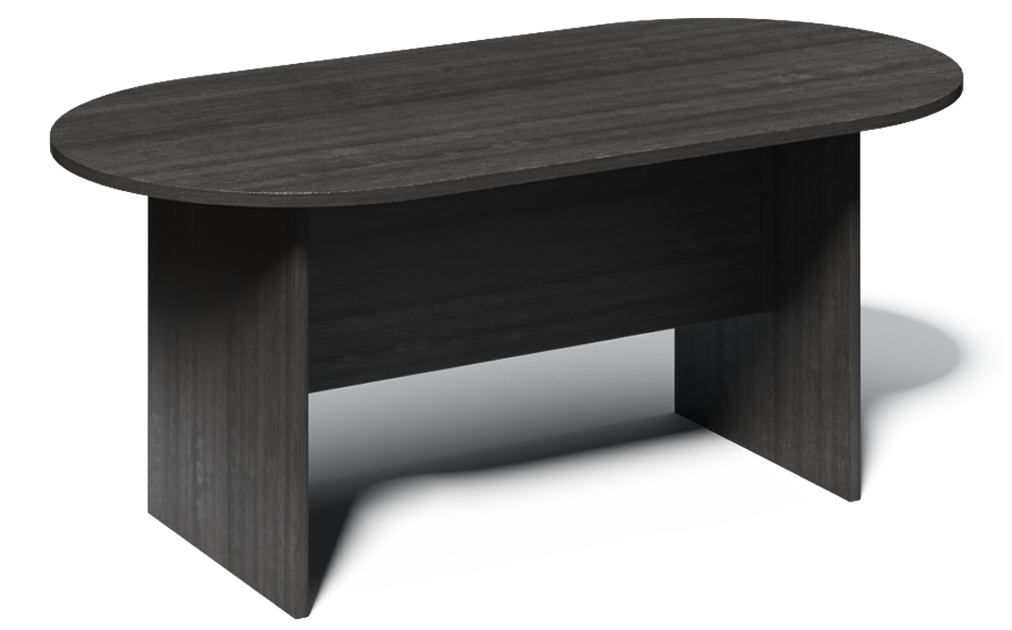 Modern Grey Oak Radial End Meeting Room Table - 1500mm - CF-150N