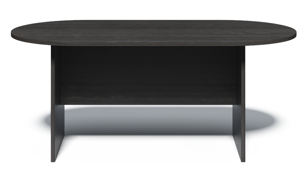 Modern Grey Oak Radial End Meeting Room Table - 1500mm - CF-150N