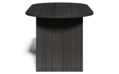 Modern Grey Oak Radial End Meeting Room Table - 1500mm - CF-150N