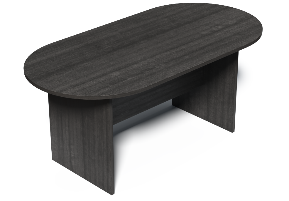 Modern Grey Oak Radial End Meeting Room Table - 2400mm - CF-240N