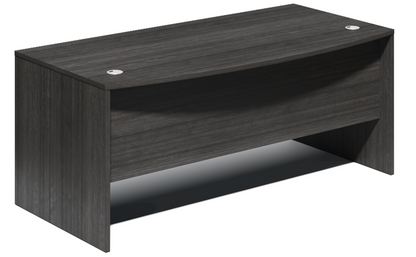 Modern Grey Oak Straight Bow Front Office Desk - 1800mm - CF-1890