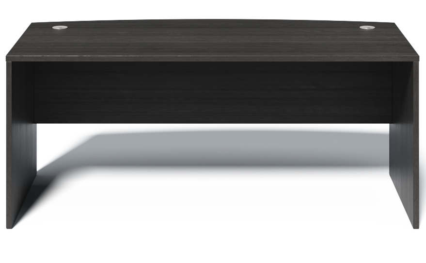Modern Grey Oak Straight Bow Front Office Desk - 1800mm - CF-1890
