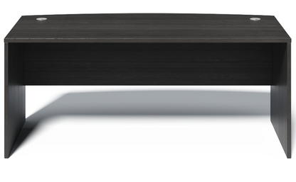 Modern Grey Oak Straight Bow Front Office Desk - 1800mm - CF-1890