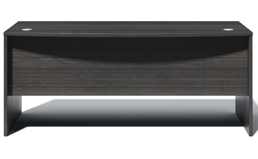 Modern Grey Oak Straight Bow Front Office Desk - 2000mm - CF-2090
