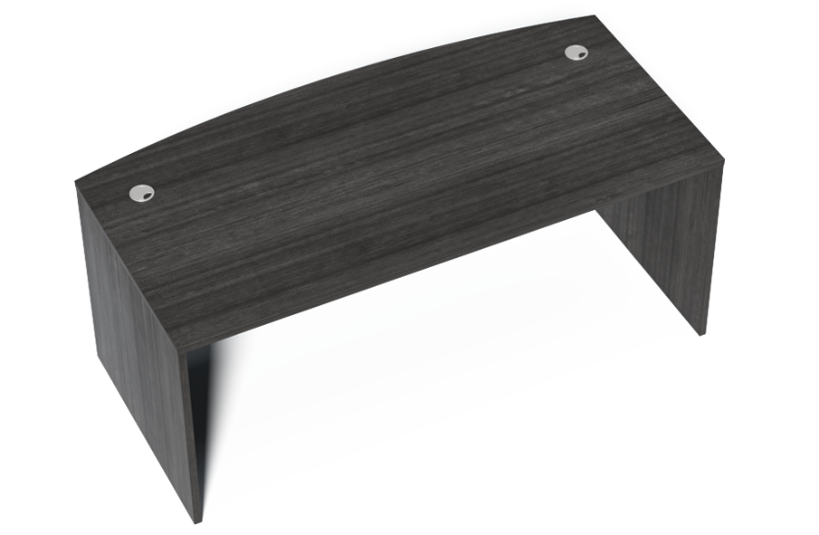 Budget Modern Grey Oak Straight Bow Front Office Desk - 1800mm - CF-1890