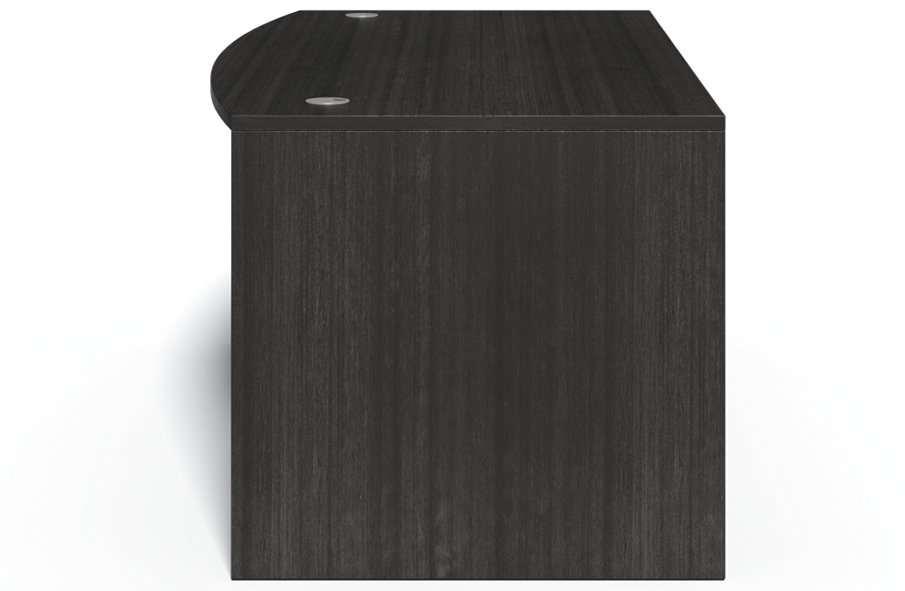 Modern Grey Oak Straight Bow Front Office Desk - 2000mm - CF-2090