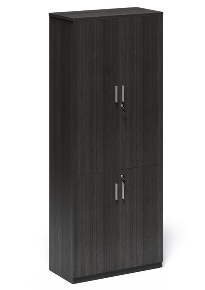 Modern Grey Oak Tall Four Door Storage Cupboard - CF-2000T