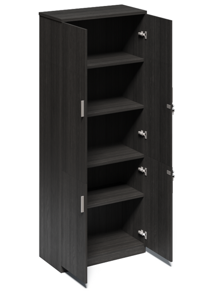 Modern Grey Oak Tall Four Door Storage Cupboard - CF-2000T