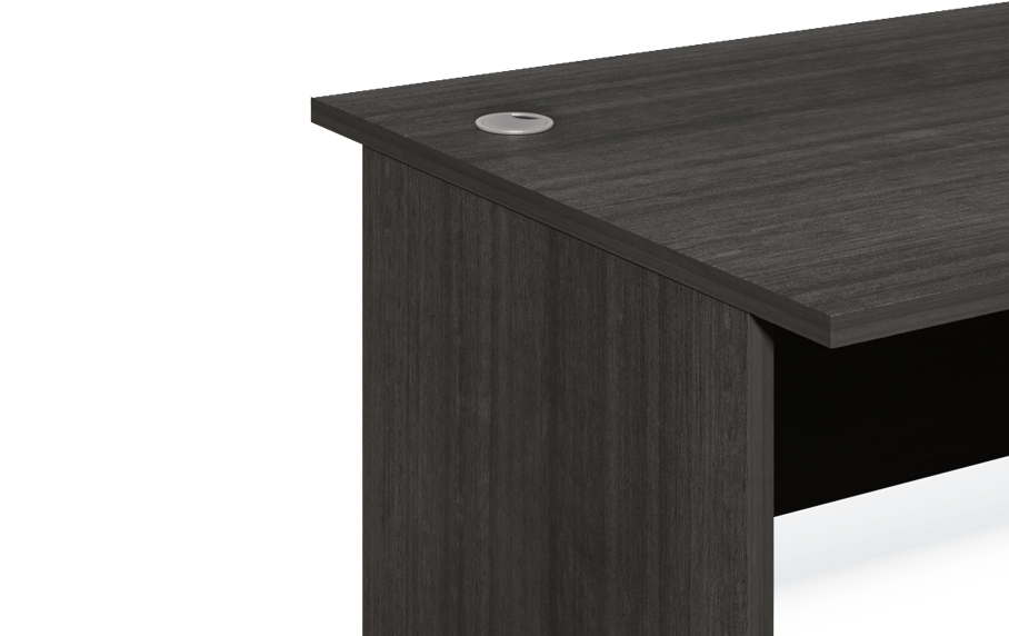 Modern Grey Oak Straight Office Desk - 1400mm - CF-1475