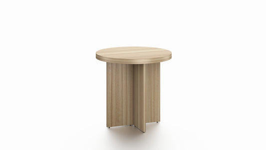 Modern Golden Oak Round Meeting Table - Multiple Sizes - 800mm, 1000mm, 1200mm, 1500mm - ROUND-GOLDEN