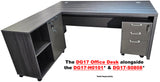 Modern Grey Oak Veneer Executive Office Desk - 1400mm - DG17-D14GR