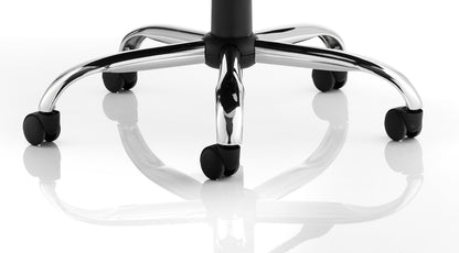 Desire High Back Leather Executive Office Chair with Fixed Arms - Black or White