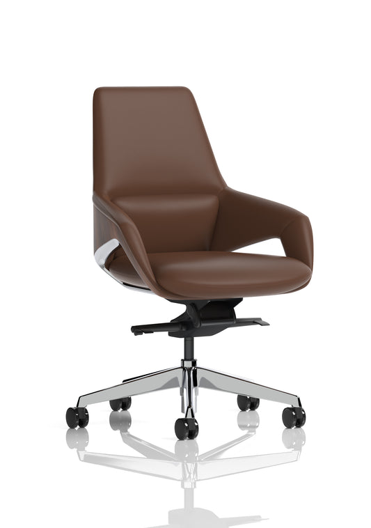 Olive High Back Executive Faux Leather Office Chair - Black or Brown Option