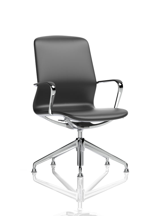 Lucia Medium Back Executive Office Chair - Optional Wheels or Gliders