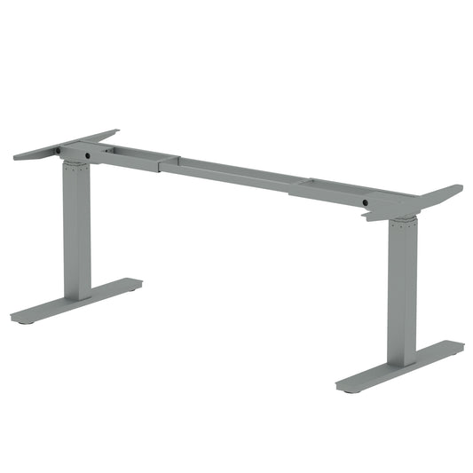 Air Height Adjustable Desk Leg Frame Only - Dual Motor - Black, Silver or White