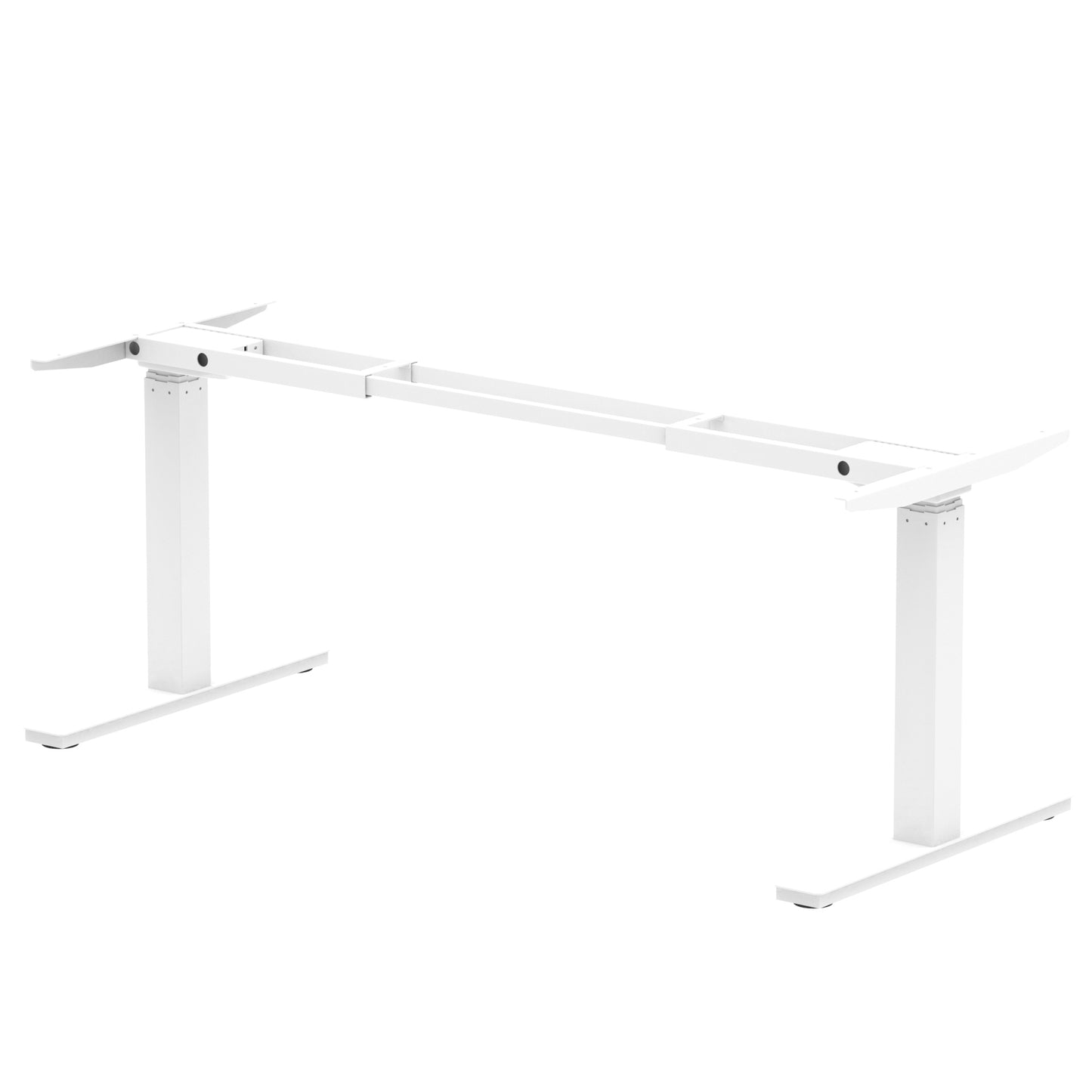 Air Height Adjustable Desk Leg Frame Only - Dual Motor - Black, Silver or White