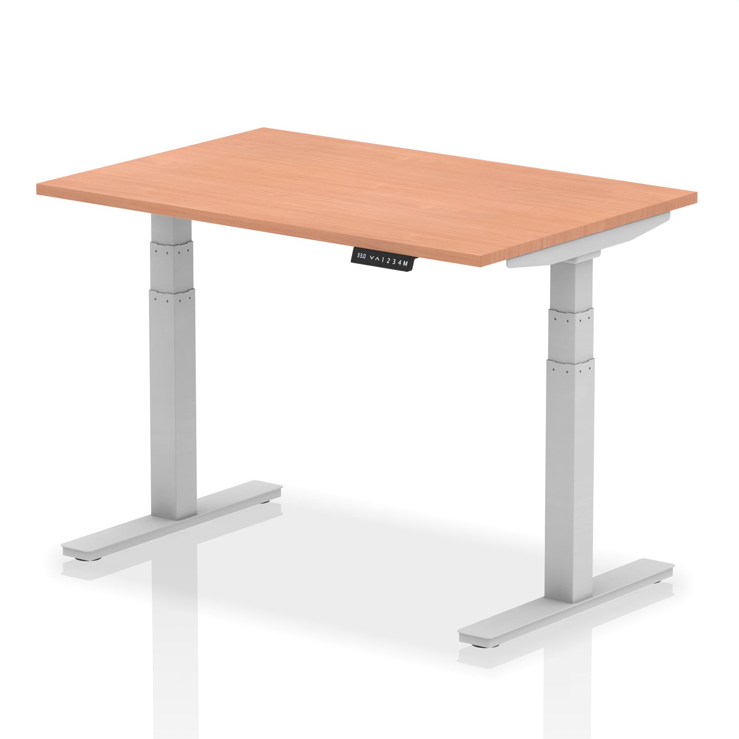 Air Height Adjustable Desk without Cable Ports - 1200mm, 1400mm, 1600mm, 1800mm - Multiple Colour Options