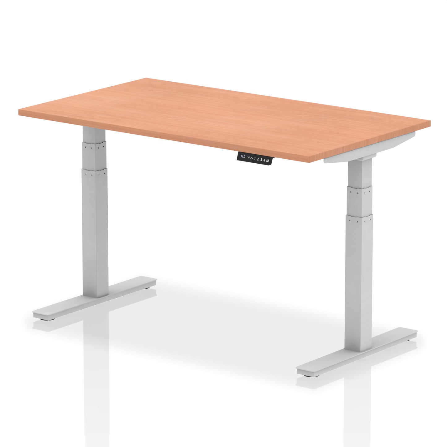 Air Height Adjustable Desk without Cable Ports - 1200mm, 1400mm, 1600mm, 1800mm - Multiple Colour Options