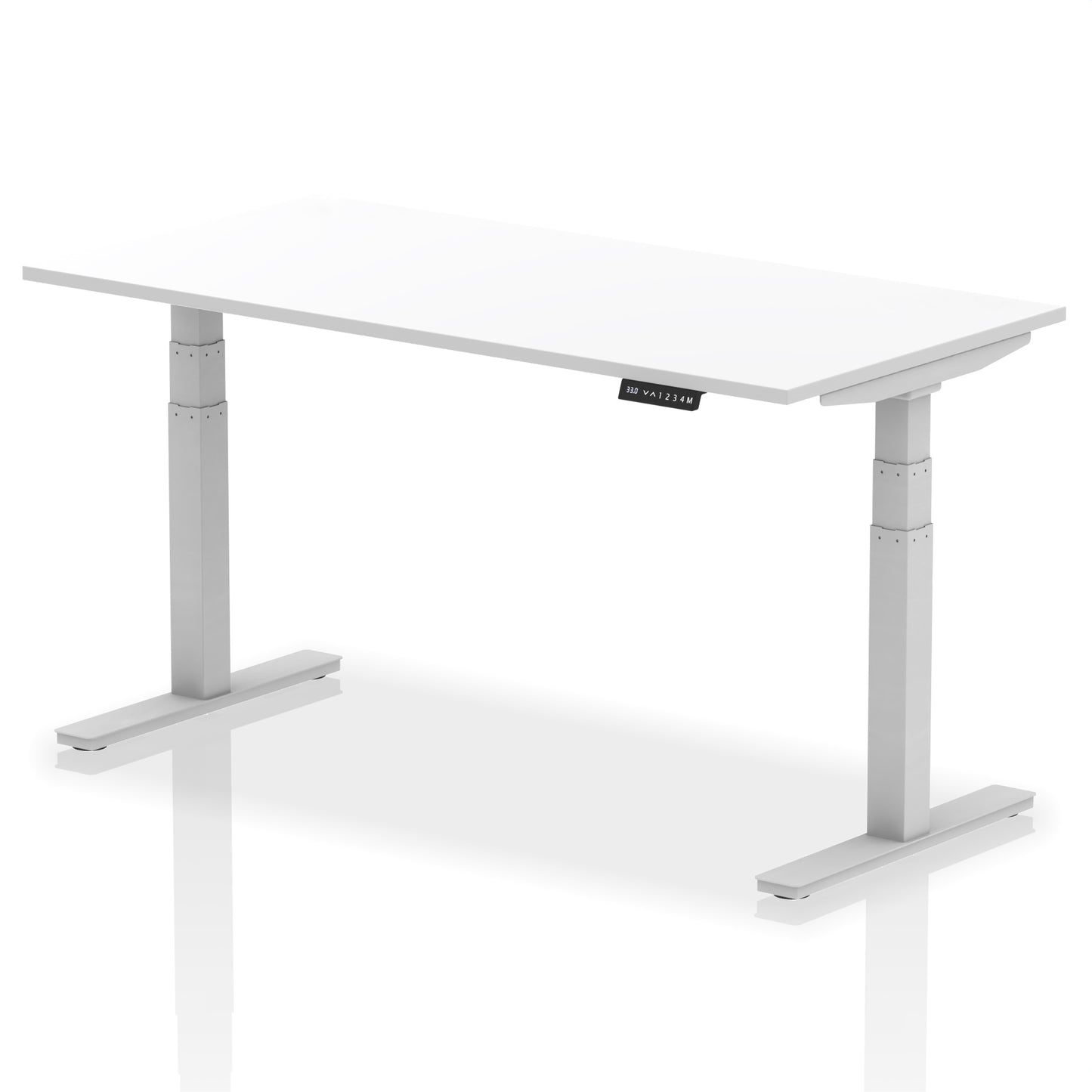 Air Height Adjustable Desk without Cable Ports - 1200mm, 1400mm, 1600mm, 1800mm - Multiple Colour Options