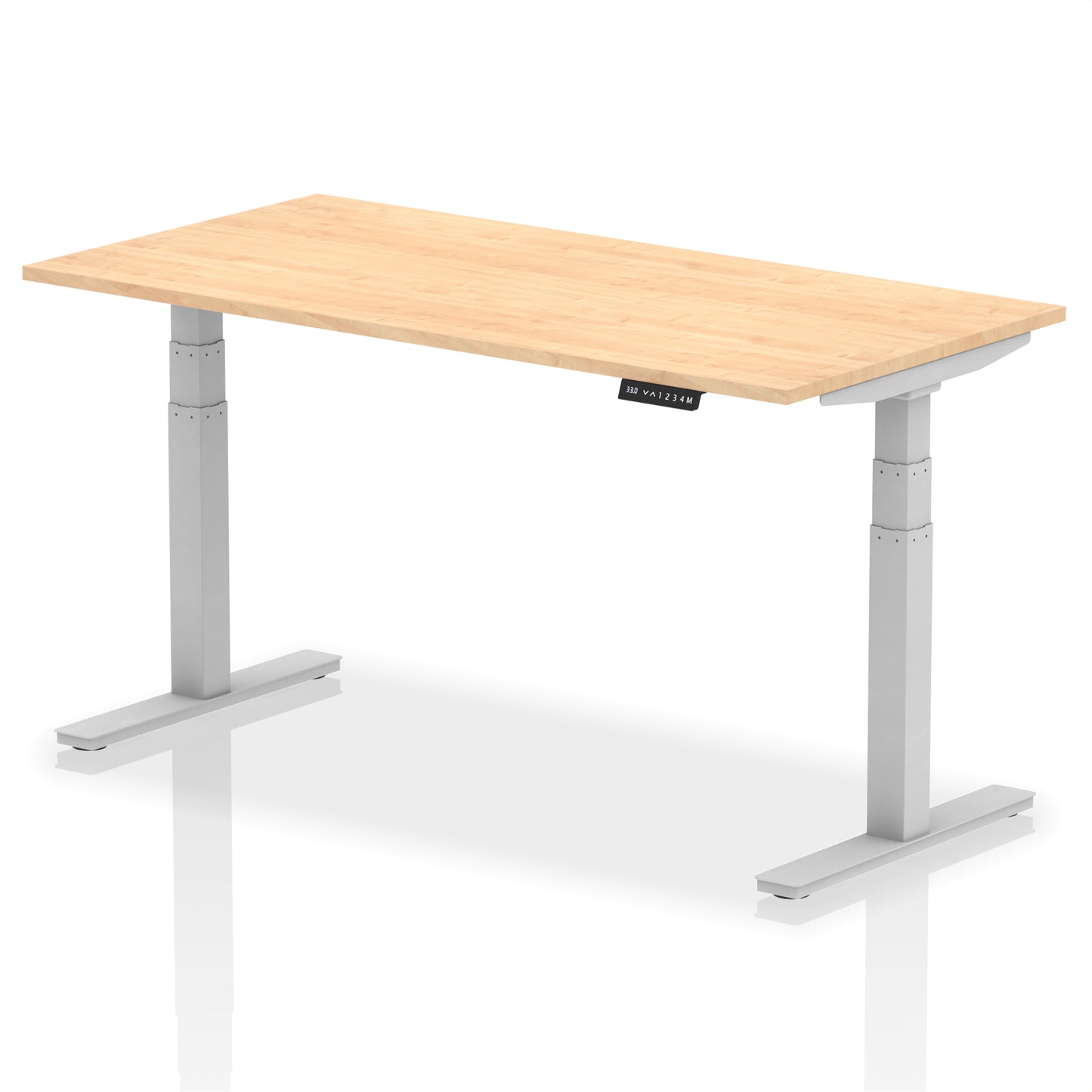 Air Height Adjustable Desk without Cable Ports - 1200mm, 1400mm, 1600mm, 1800mm - Multiple Colour Options