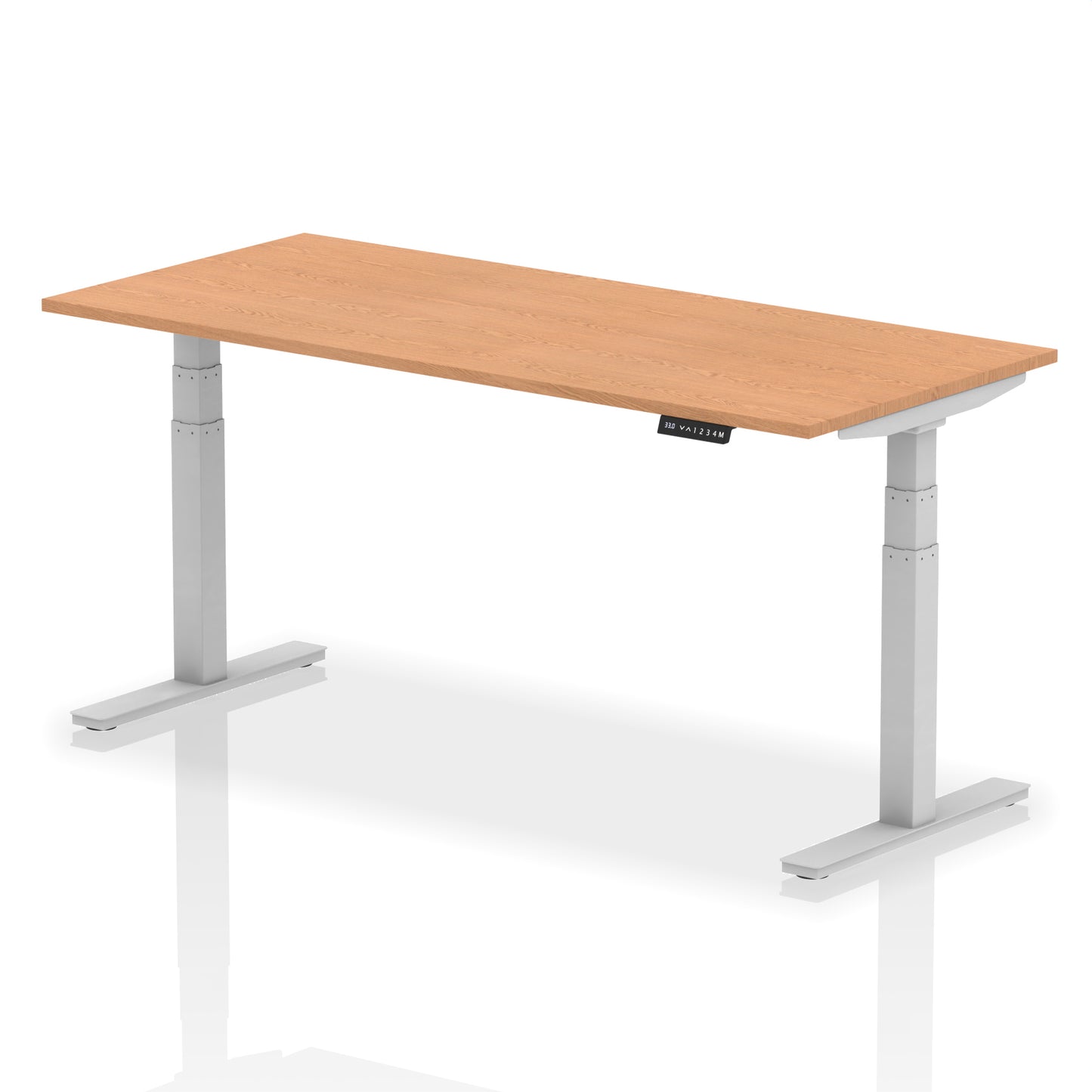 Air Height Adjustable Desk without Cable Ports - 1200mm, 1400mm, 1600mm, 1800mm - Multiple Colour Options